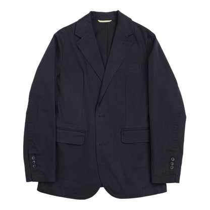 Navy Cotton Gabardine Suit