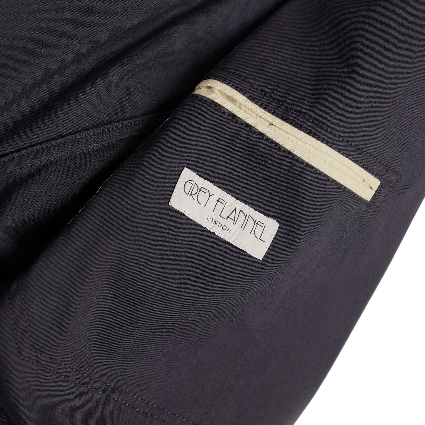 Navy Cotton Gabardine Suit