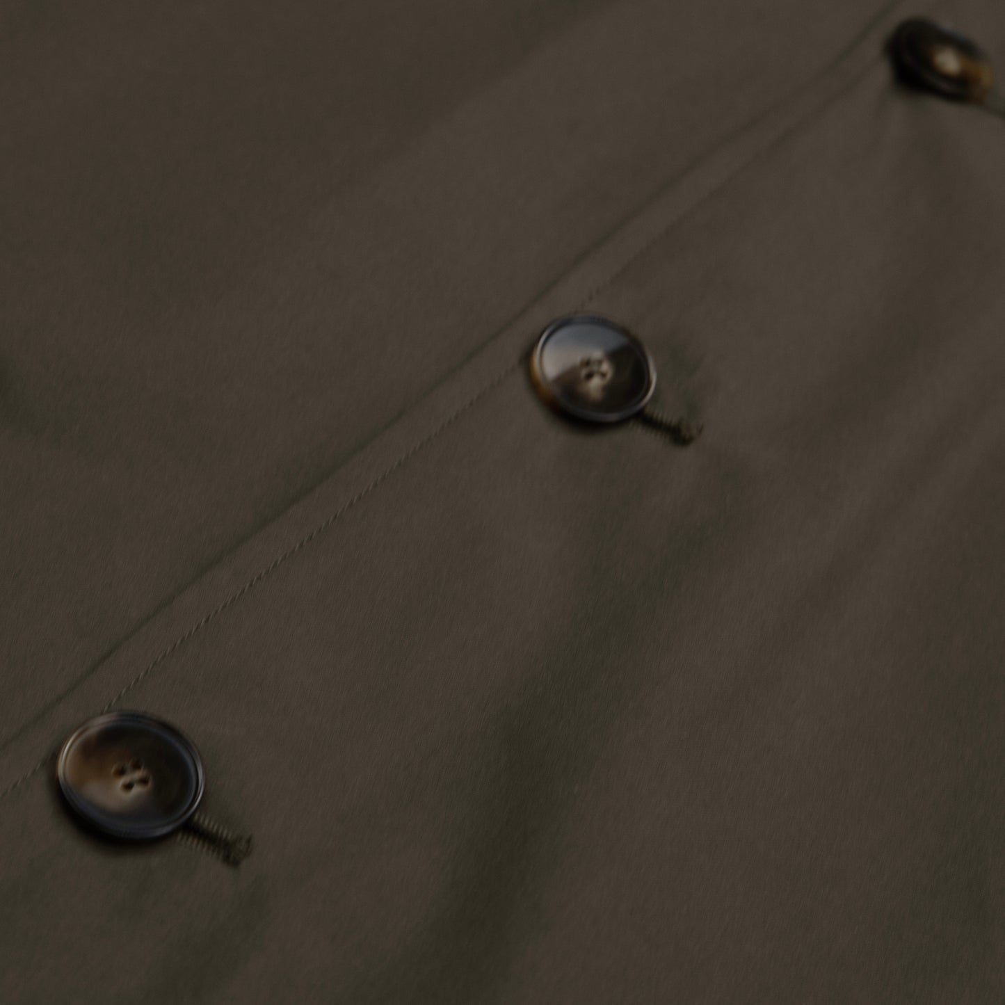 Olive Dogstooth Reversible Raglan Overcoat