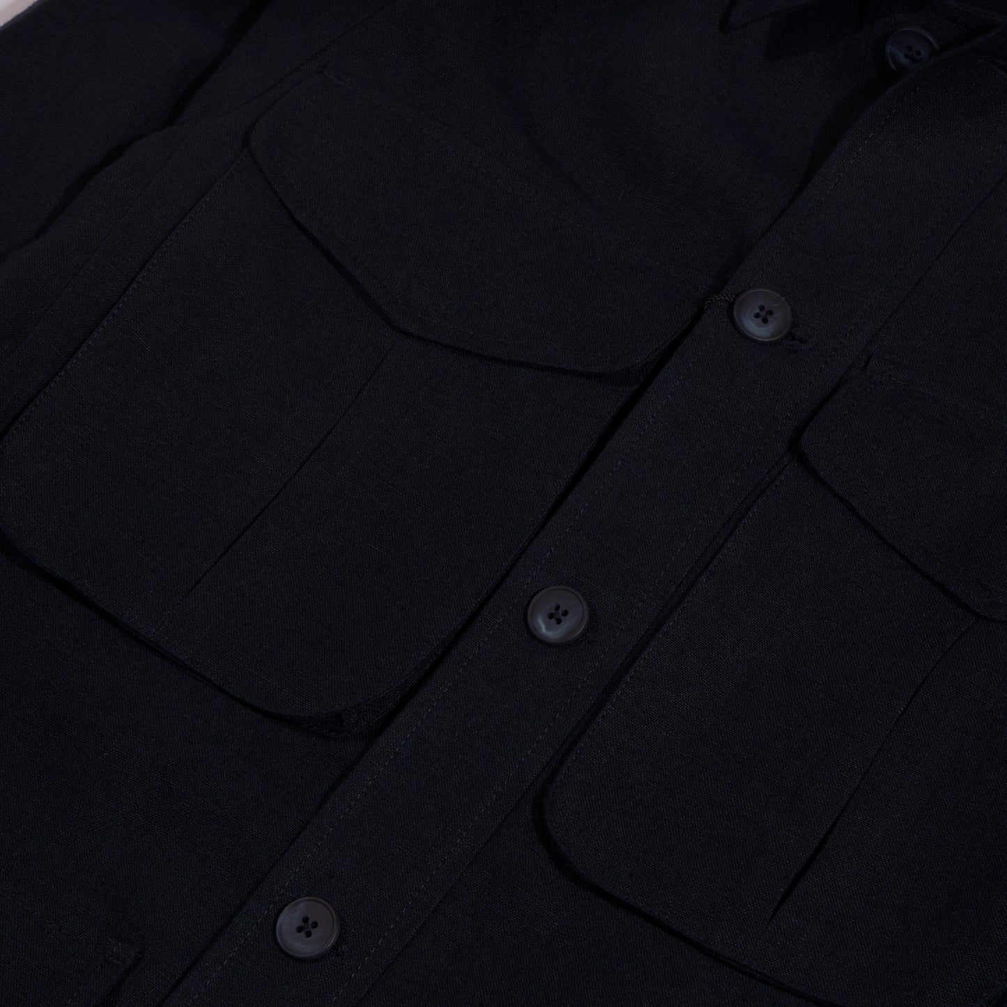 Ink Irish Linen Safari Field Jacket