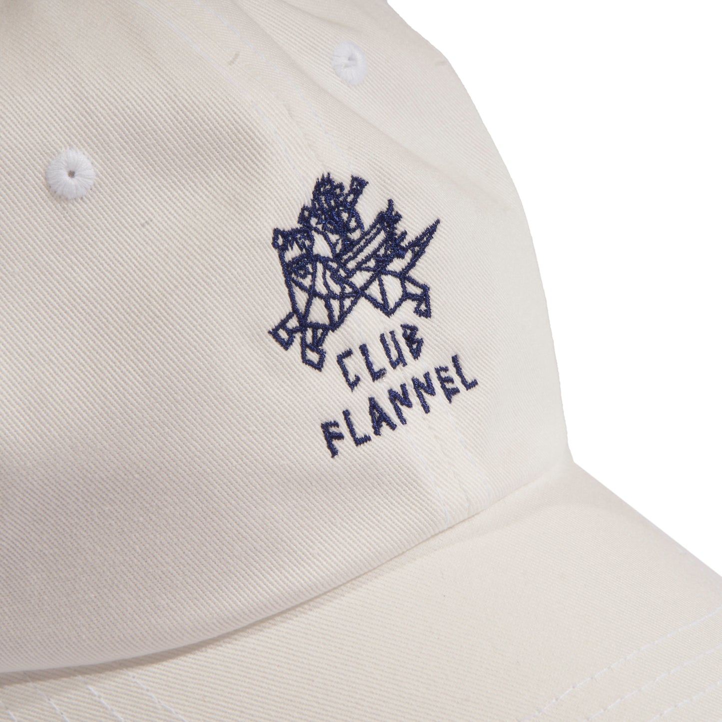 White Club Flannel Core Cap