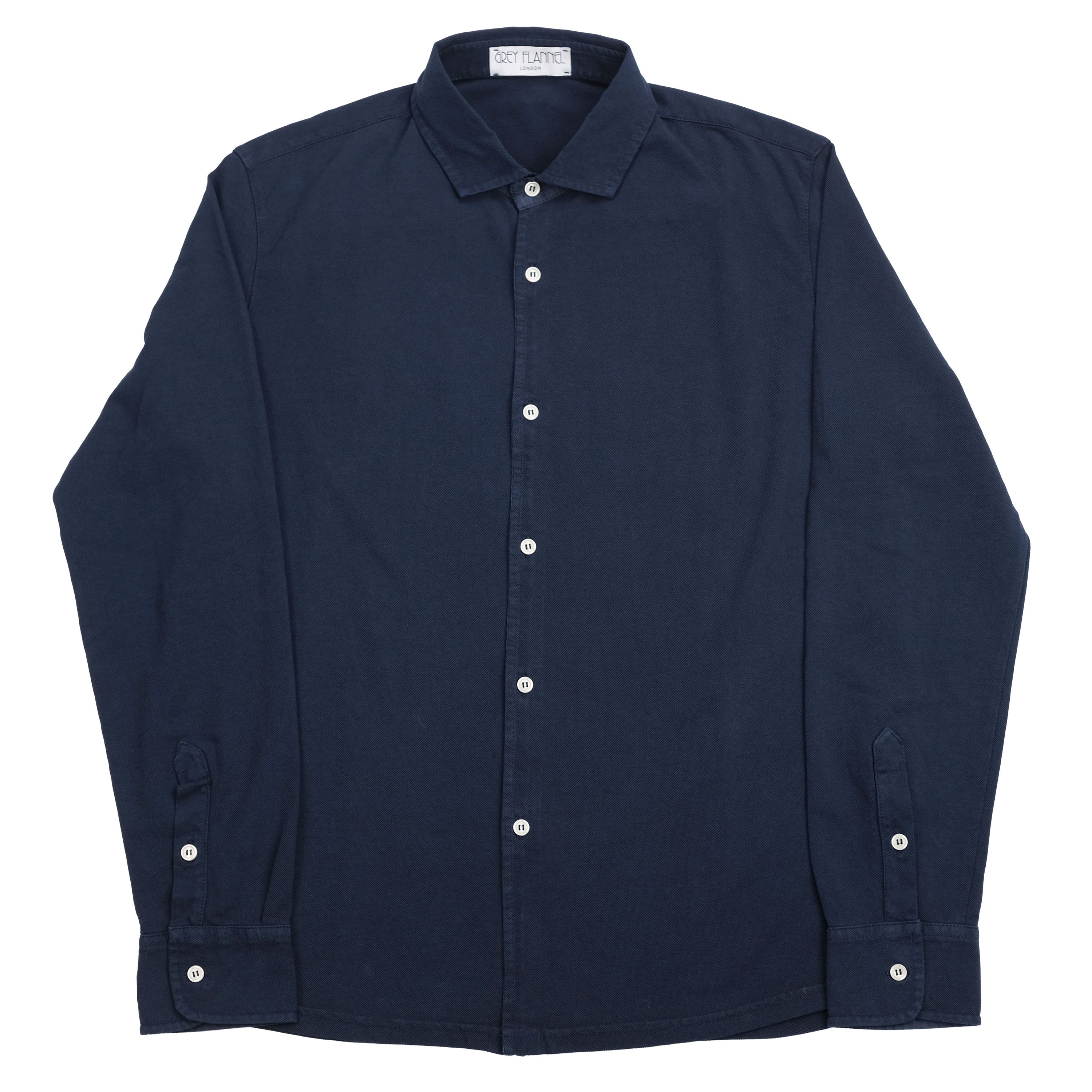 Navy Cotton Pique Shirt