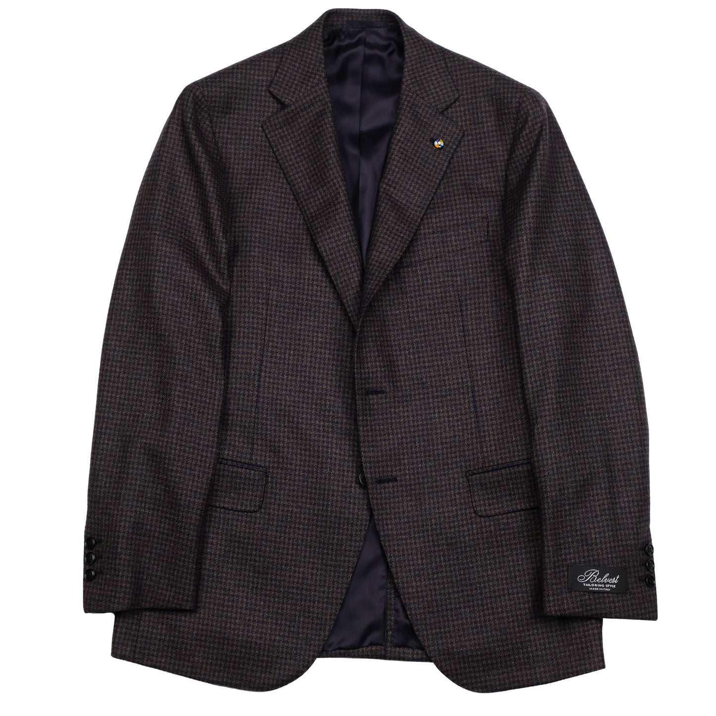 Navy Houndstooth Blazer / Natural Soft