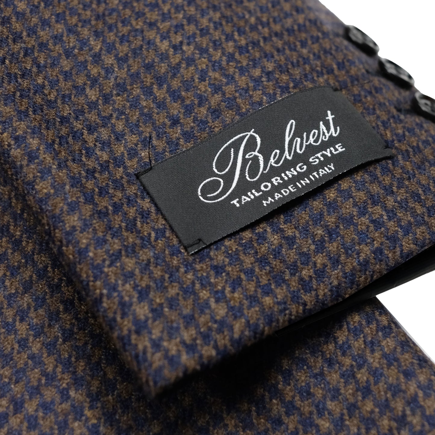 Navy Houndstooth Blazer / Natural Soft