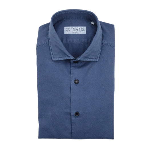 RAF Blue Garment Dyed Twill Shirt