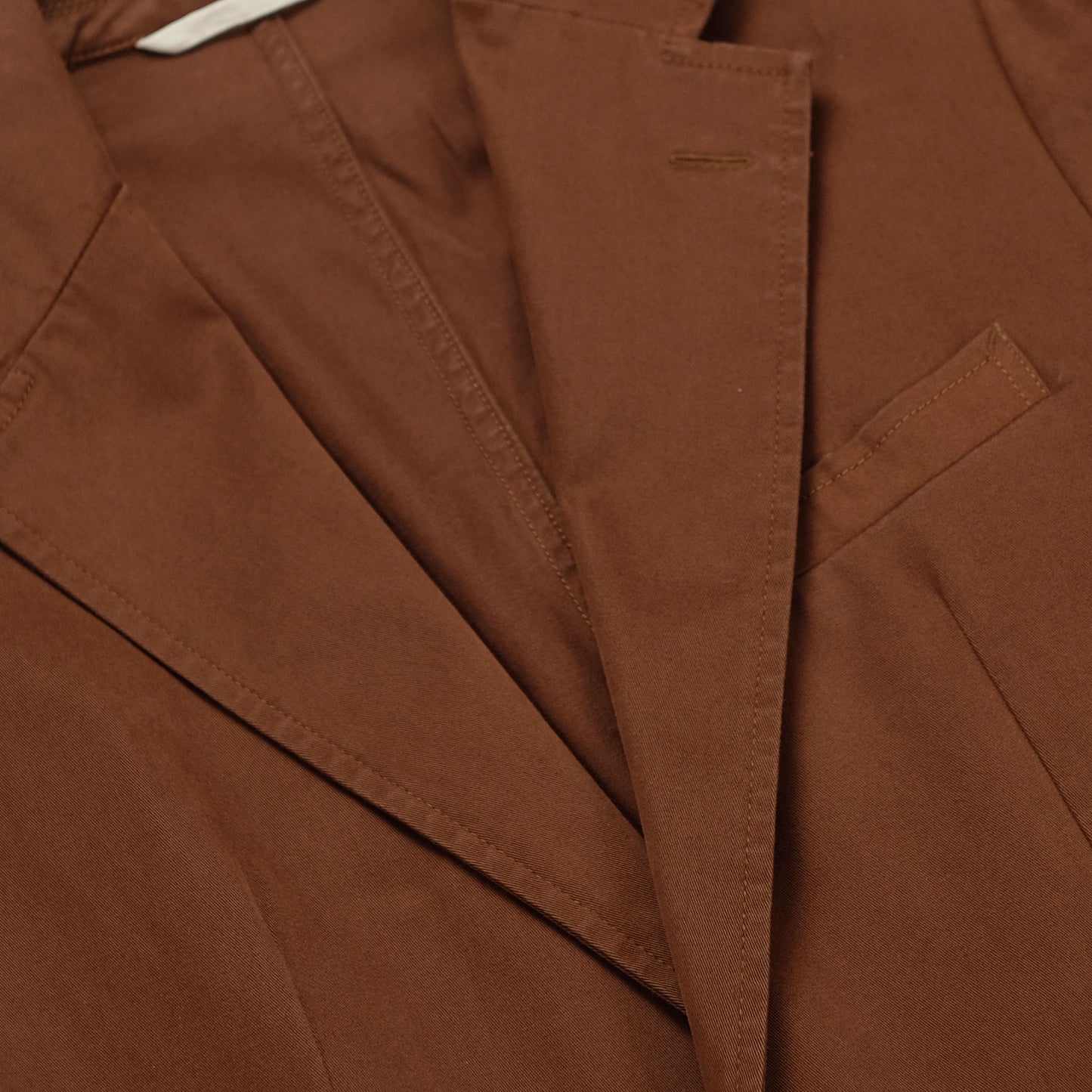 Rust Cotton Gabardine Suit