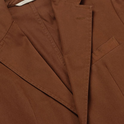 Rust Cotton Gabardine Suit