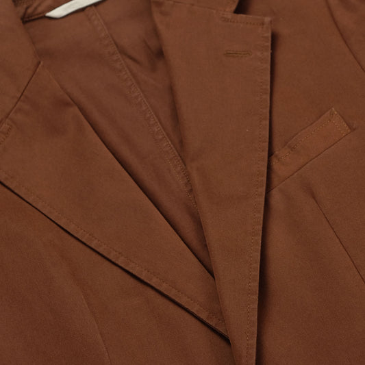 Rust Cotton Gabardine Suit
