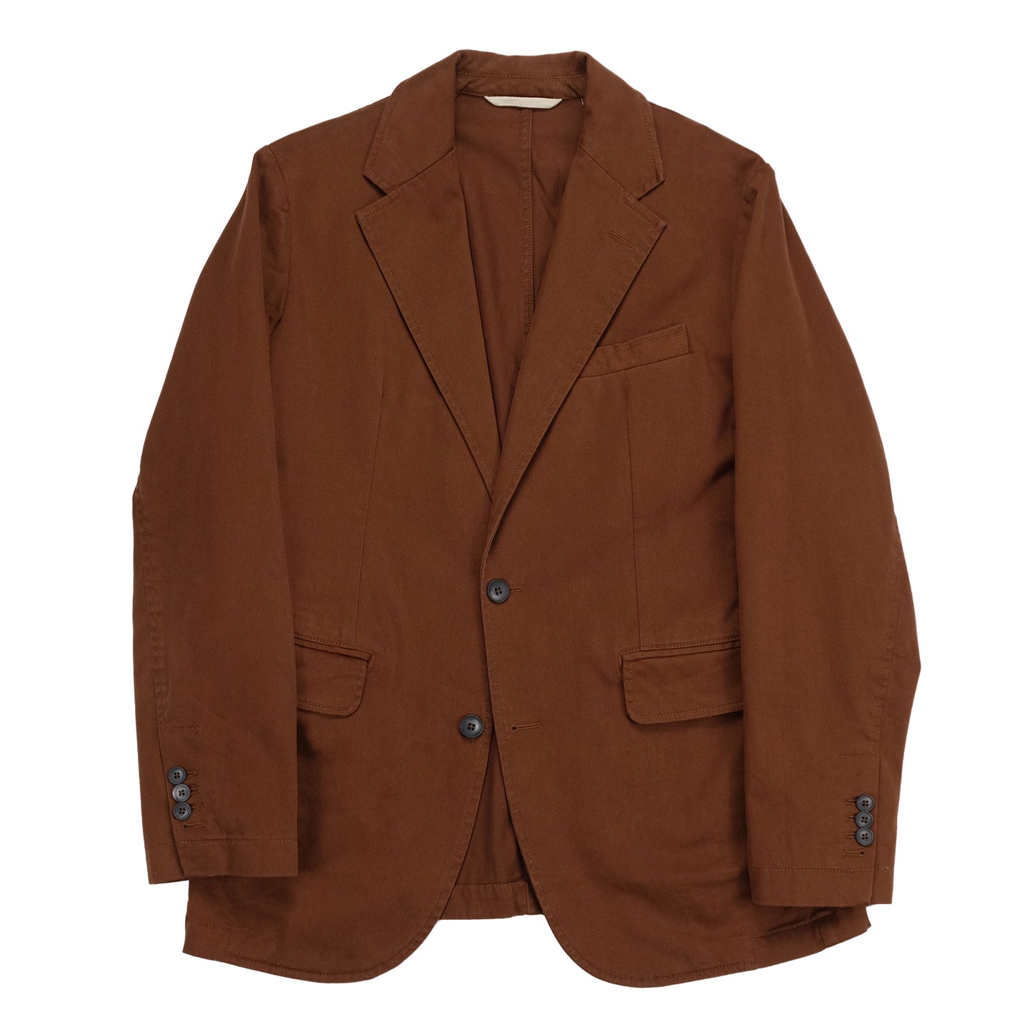 Rust Cotton Gabardine Suit