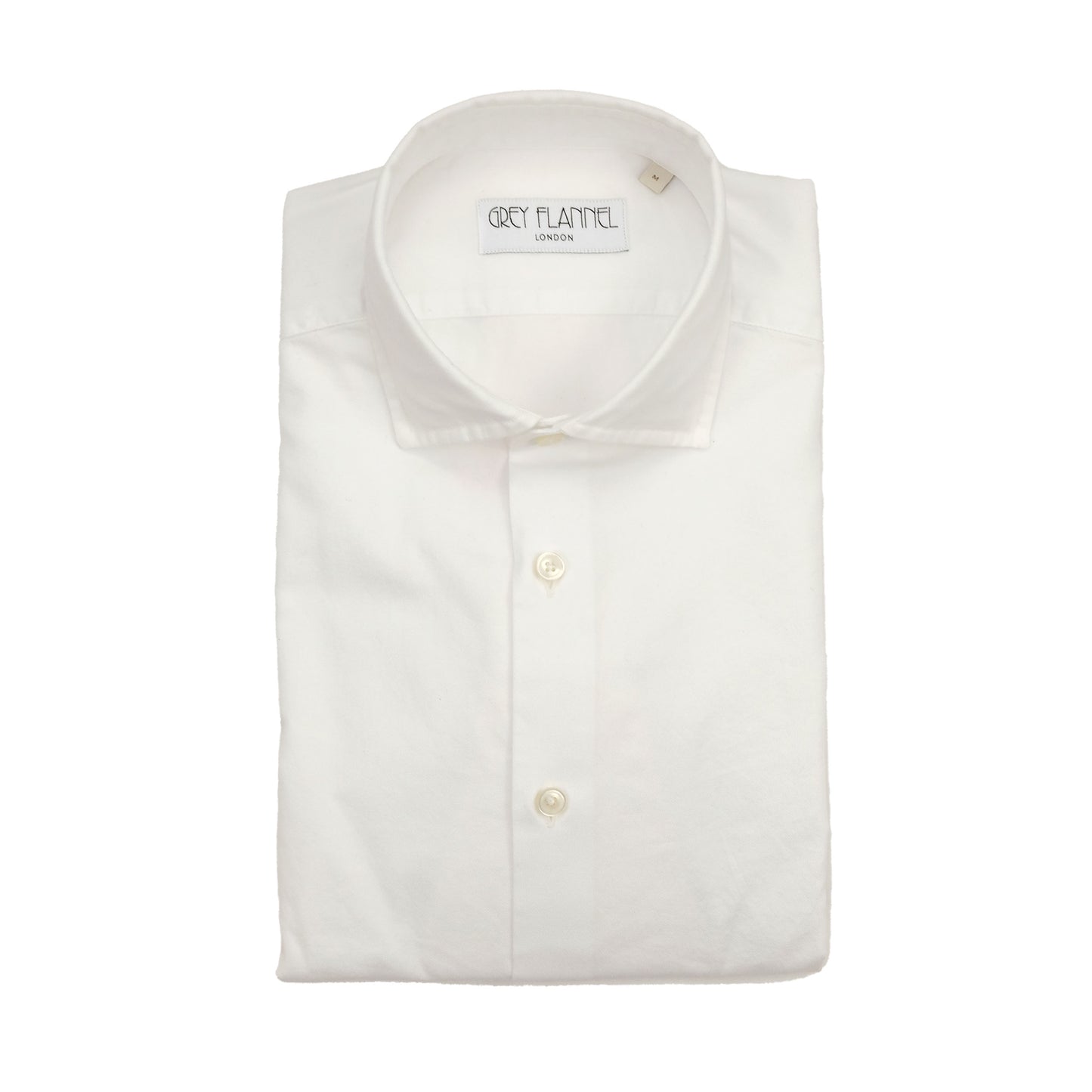 White Garment Dyed Twill Shirt