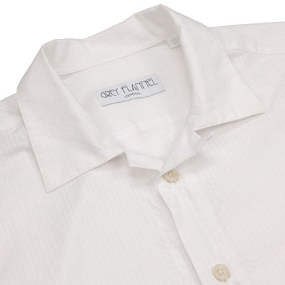 White Seersucker Popover Shirt