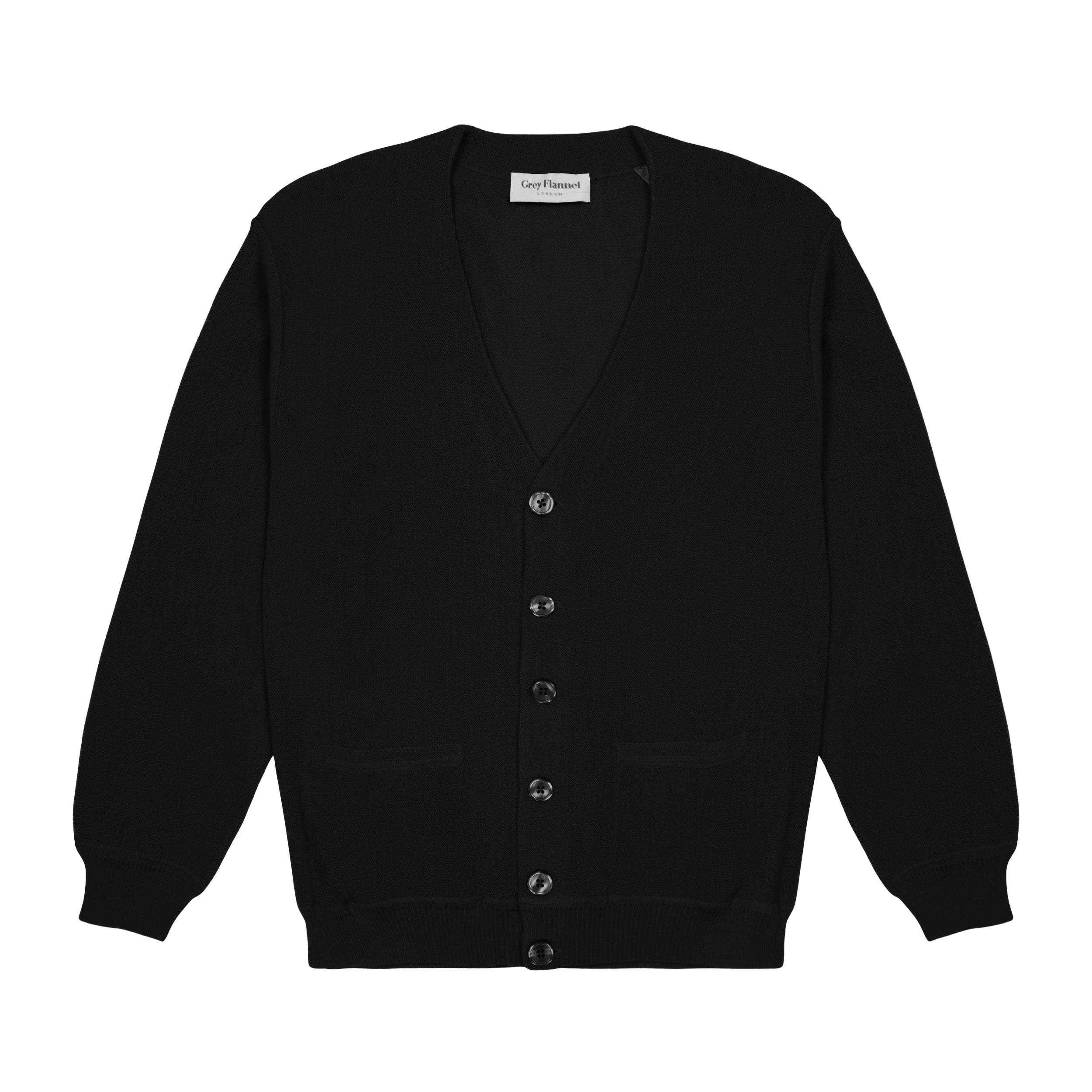 Black Alpaca Cardigan