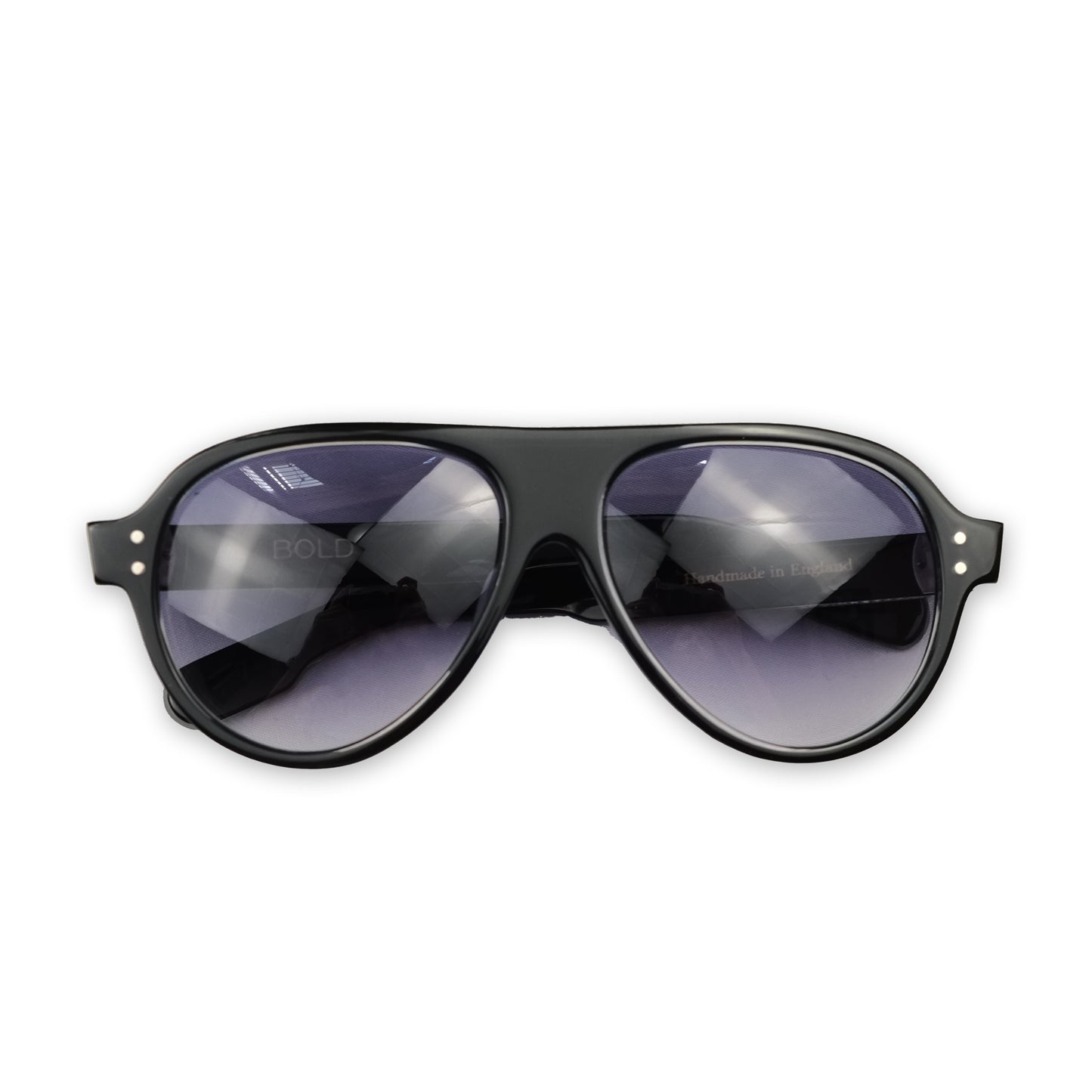 Buxton Sunglasses / Piano Black & Clear Crystal