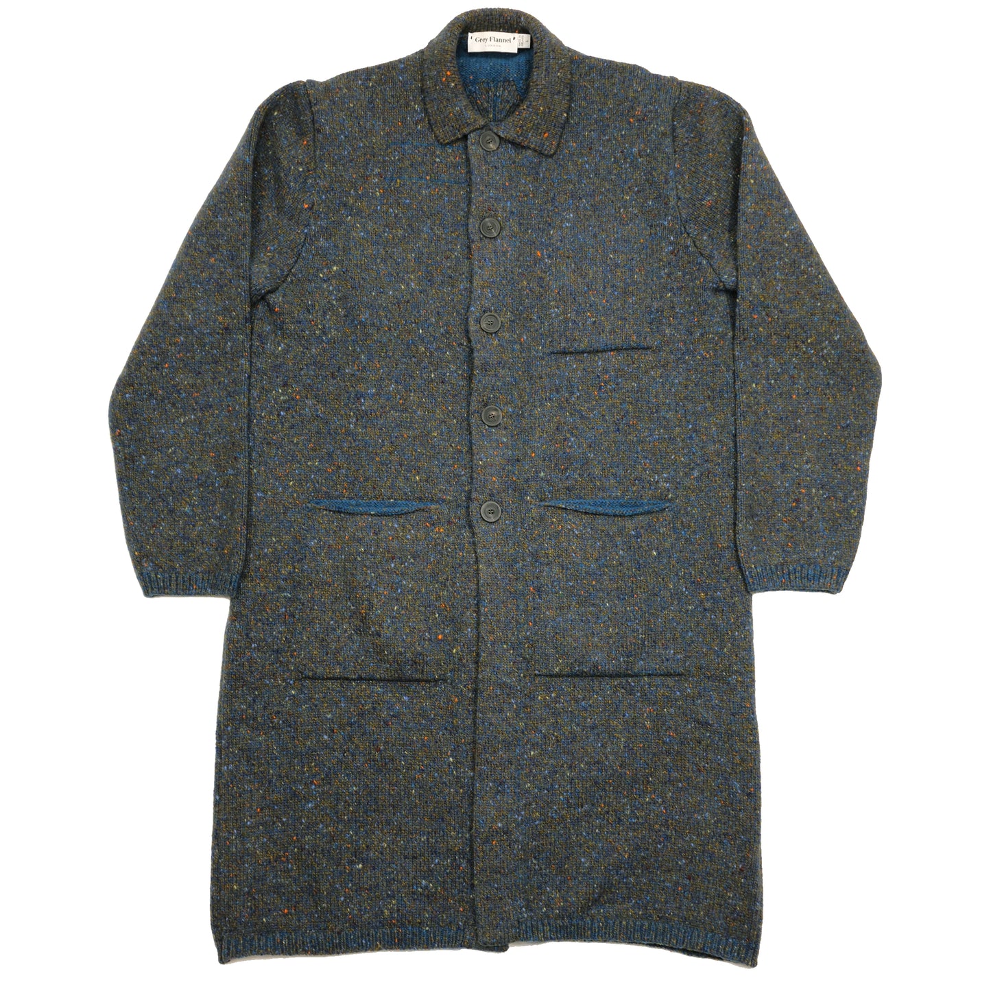 Long Raftery Coat (Donegal Teal)