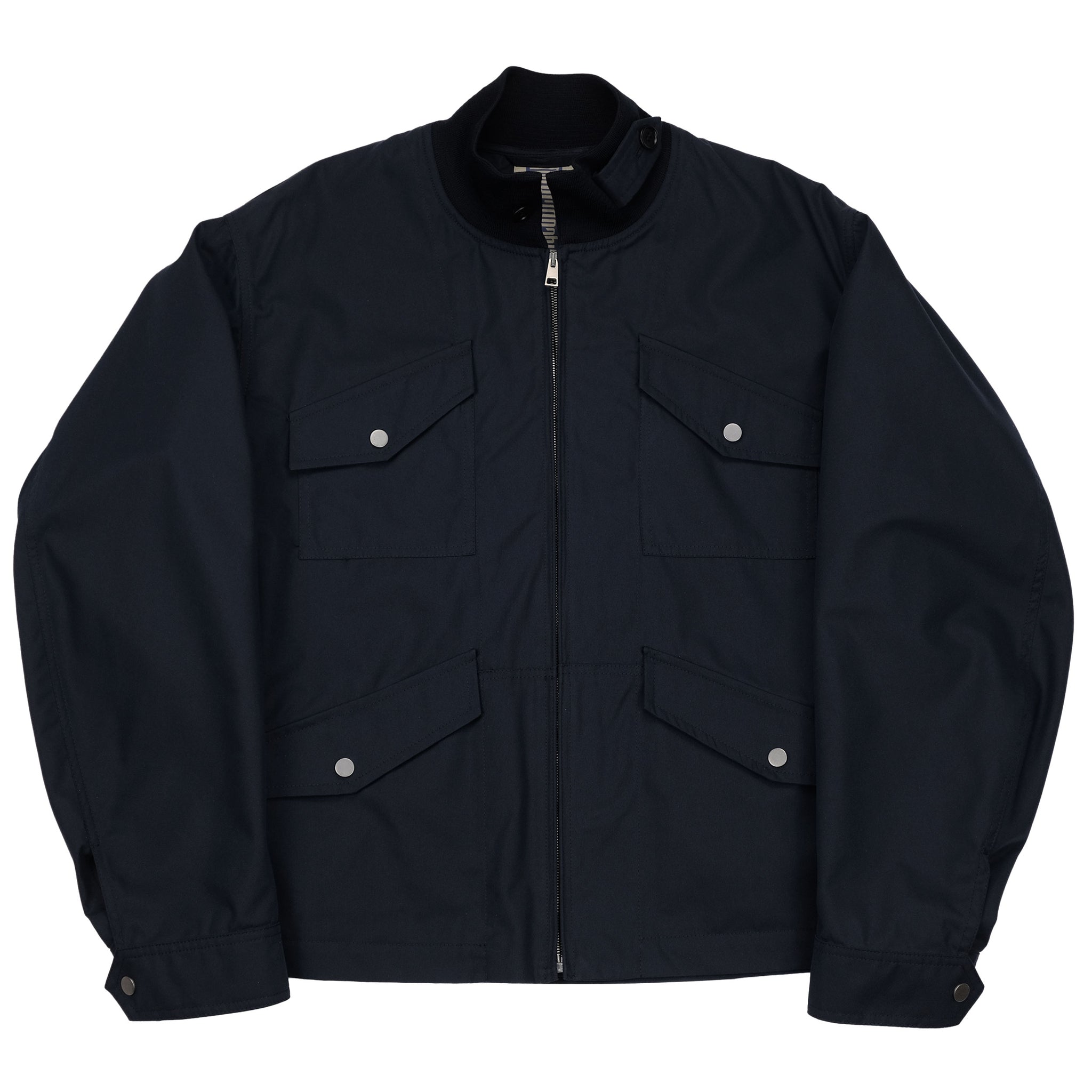 L’impermeabile Mechanic Jacket Navy Grey Flannel